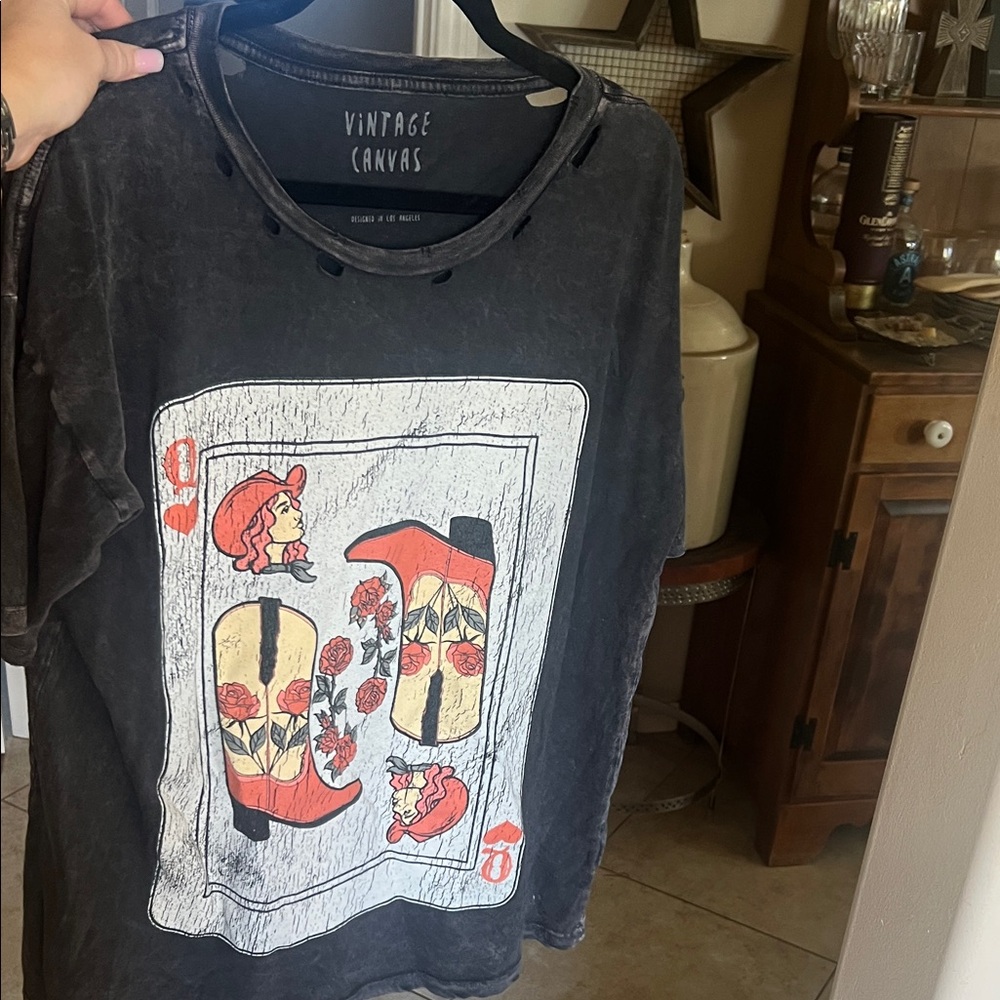 Western Distressed Graphic T-Shirt